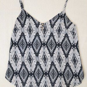 Patterned Chiffon Blouse